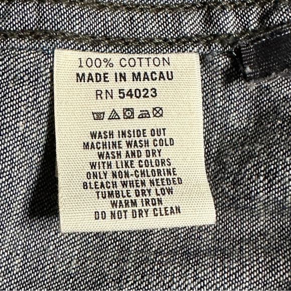 Vintage Gap (Product) Red Lightweight Denim Jacket Size Small - Picture 7 of 7